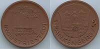 Deutschland Sachsen Porzellanmedaille GN1309 - Frankenberg/SA Stadt - Böttgersteinzeug -