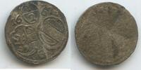 Erzbistum Salzburg ½ Kreuzer Silber H1458 - Guidobald Graf von Thun 1654-1668 -