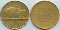 Österreich Kaiserreich Wien Große Bronzemedaille vergoldet GN1640b - Für den Wiederaufbau des Opernhauses in Wien -