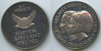 Große Silber Verdienstmedaille nd. Deutschland GY198 - Helmut und Heidi Horten - RAR Vorzüglich - Unzirkuliert