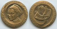 Tschechoslowakei CSSR Bronzemedaille M#8810 - Eliška Krásnohorská 1847-1926 Schriftstellerin -
