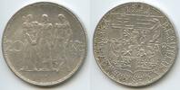 Tschechoslowakei 20 Korun Silber G8608 - Czechoslovakia Three figures - industry agriculture business -