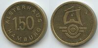Deutschland Bundesrepublik Hamburg 1,50 Wertmarke Jeton Token G10666 - Alsterhaus Warenhaus am Jungfernstieg - Segelschiff -