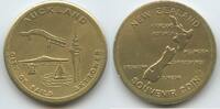 Neuseeland Medaille Souvenir Coin Tourist Dollar G13410 - Sky Tower Auckland, City of Sails - New Zealand -