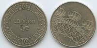 Großbritannien Great Britain United Kingdom Medaille Souvenir Token G10684 - London London Eye Riesenrad -