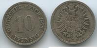Deutsches Reich 10 Pfennig G9587 - RAR Wilhelm I. 1871-1888 Germany Empire -