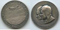 Silbermedaille 13. April 1928 Deutsches Reich Weimar M#7299 - Bremen - Europa-Amerikaflug - Freiherr von Hünefeld, Hermann Köhl Fast Vorzüglich, ...