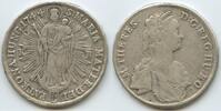 1 Taler Silber 1743 KB RDR Habsburg Kremnitz Ungarn M#8824 - Maria Theresia 1740-1780 Schön, Henkelspur