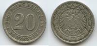 Deutsches Reich Kaiserreich 20 Pfennig G10522 - Großer Adler - Germany Empire -