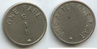 Vereinigten Staaten von Amerika USA G.I.B. One Fare Transit-Token Jeton Wertmarke T639 - Grosse Ile Bridge - Michigan -