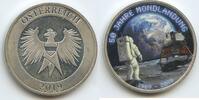 Österreich Silbermedaille M#7177 - 50 Jahre Mondlandung 1969-2019 - Apollo 11 Mission -