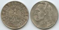 Polen 10 Zlotych (10 Zloty) Silber M#5016 - Józef Piłsudski Polskich Polska First Republic Poland -