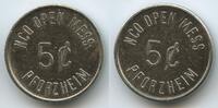 Deutschland Pforzheim 5 Cent Wertmarke M#7527 - NCO Open Mess Token - US-Militäreinrichtung -
