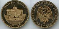 Deutschland Bundesrepublik Medaille PA161 - 25 Jahre Deutsche Einheit - Fall der Mauer -