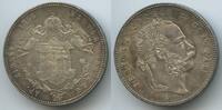 1 Forint Silber (1 Florin, Frt. ) 1868 GYF Karlsburg Österreich-Ungarn Siebenbürgen Karlsburg M#8355 - Kaiser Franz Josef 1848-1916 Hungary Vorzü...