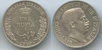 1 Rupia Silber (Una Rupia) 1910 R Rom Italienisch Somalia H0390 - SEHR RAR Vittorio Emanuele III. Italian Somaliland Vorzüglich