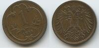 Österreich Kaiserreich 1 Heller G3971 - Franz Joseph I. 1848-1916 Austria -
