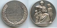 Silbermedaille 1914-1915 Deutsches Reich Erster Weltkrieg M#8792 - Brotverteilung in Deutschland während des Krieges 1914-15 Vorzüglich, kleine P...