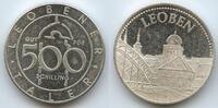 Gut für 500 Schilling Silber Jeton nd. Österreich 2.Republik Steiermark M#8796 - Leobener Taler Vorzüglich, leichte Kratzer
