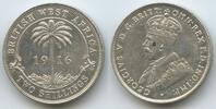 Two Shilling (2 Shilling) 1916 H Britisch Westafrika H0255 - George V. 1910-1936 British West Africa Sehr schön - Vorzüglich