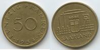 Saarland 50 Franken G3623 - RAR Saar Protectorate Germany - France -