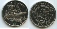 Liberia 5 Dollars G0004 - RMS Titanic sinking ship -
