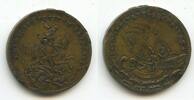 Religiöse Medaille Bronzemedaille M3547 - Sehr Alte Sankt Georgsmedaille Drachentöter Schiff ALT -
