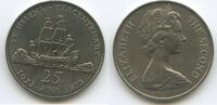 St.Helena 25 Pence GS522 - Segelschiff - Saint Helena Tercentenary of restored British -