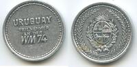 Mexiko Medaille GY1111 - Uruguay Teilnehmer Fussball WM 74 Weltmeisterschaft Mexiko -