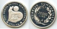 Türkei 20.000 Lira Silber PA195 - Football World Championship Italy -