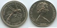Isle of Man One Crown G0233 - Figure Skating Winter Olympics Sarajevo -