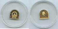 Cook Inseln - Cook Islands 25 Dollars Gold GS607 - Papstbesuch in Mariazell SEHR RAR - Elisabeth II. 1952-2022 -
