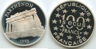 Frankreich 15 Ecu (100 Francs) Silber GS1311 - The Parthenon France -