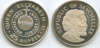 Seychellen 25 Rupees G0009 - Seychelles Queens Elisabeth II. Silver Jubilee -