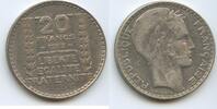 Frankreich 20 Francs Silber GS754 - Laureate France -