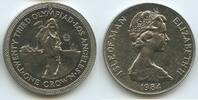 Isle of Man 1 Crown G0188 - Equestrian Olympiad Los Angeles -