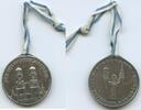 Deutschland Bundesrepublik Bayern Medaille versilbert GY1044 - München für den Wiederaufbau Bürgerbund Alter Peter Frauenkirche -