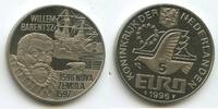 Niederlande 5 Euro Medaille GY500 - Willem Barentsz Nova Zembla 1597 Segelschiff Eisbär -