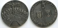 Deutschland Bundesrepublik Bayern Silbermedaille M3505 - Eucharistischer Weltkongress in München Jesus & Apostel -