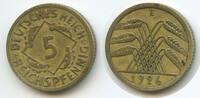 5 Reichspfennig 1926 E Deutsches Reich Kaiserreich G4827 - RAR Germany Weimar Republic Sehr schön