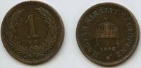 Ungarn Kaiserreich 1 Filler G4163 - Hungary Scarce Franz Joseph I.1848-1916 Ungarn -