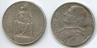 Vatikan Italien-Kirchenstaat Rom 10 Lire Silber 1935-XIV G1561 - Papst Pius XI. 1922-1939 Vatican City EF