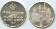 Schweiz Eidgenossenschaft Luzern Silbermedaille GY740 - 29. Eidgenössische Sängerfest Suisse -