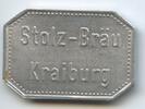 Deutschland Bundesrepublik Bayern Biermarke Wertmarke Bierzeichen GX1064 - Stolz-Bräu Kraiburg Gut für 1 Liter FestbierGermany Beer-Token -
