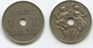 Frankreich 4 Centimes en Nickel Essai T217 - Probe Nickel 4 TM Projet SEHR RAR -
