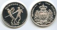 San Marino 1000 Lire Silber G7632 - Olympiade Atlanta 1996 Athleten Proof -