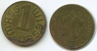 Deutschland Bundesrepublik Bayern Biermarke 1 Wiesen-Mass Hackerbräu T554 - Festhalle Stumbeck Oktoberfest Germany Beer-Token Munich -
