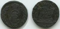Russland Sibirien 1 Denga G3727 - SEHR RAR Siberia Russia Ekaterina II. -