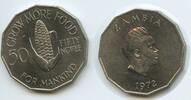 Sambia 50 Ngwee (FIFTY NGWEE FOR MANKIND) G11568 - Maiskolben FAO Kenneth Kaunda President Zambia -