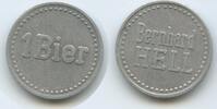 Deutschland Bundesrepublik Bayern München Biermarke Wertmarke Bierzeichen GX1071 - Festhalle Bernhard Hell 1 Bier Oktoberfest Germany Beer-Token Munich -